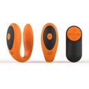 Uranus Vibrator, 7 Vibration Modes, 4 Speeds, Silicone, USB, Remote Control, Orange/Black 6427885001825 Csiklóizgatók