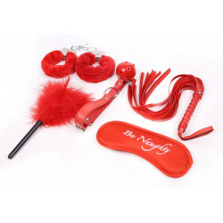 Fetish Fever - Bondage Set - 5 pieces - Red  7422256283229 szett Fetish