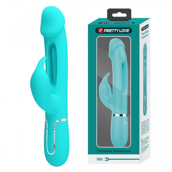 PRETTY LOVE - Kampas Green, 7 vibration functions 4 licking settings 6959532335958 Multifunkciós