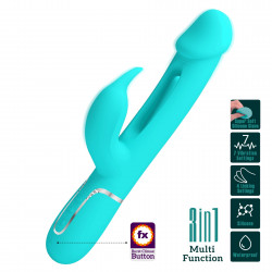 PRETTY LOVE - Kampas Green, 7 vibration functions 4 licking settings 6959532335958 Multifunkciós