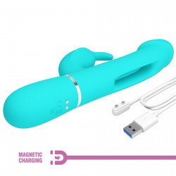 PRETTY LOVE - Kampas Green, 7 vibration functions 4 licking settings 6959532335958 Multifunkciós