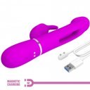 PRETTY LOVE - Kampas Rabbit 3 in 1, multifunction vibrator with tongue violet 6959532335941 Multifunkciós