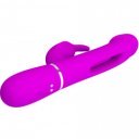 PRETTY LOVE - Kampas Rabbit 3 in 1, multifunction vibrator with tongue violet 6959532335941 Multifunkciós