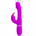 PRETTY LOVE - Kampas Rabbit 3 in 1, multifunction vibrator with tongue violet 6959532335941 Multifunkciós