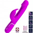 PRETTY LOVE - Kampas Rabbit 3 in 1, multifunction vibrator with tongue violet 6959532335941 Multifunkciós