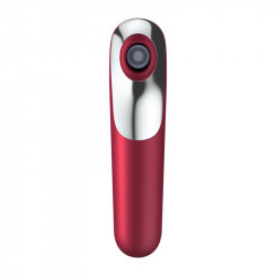 Dual Love Satisfyer Stimulator Red Silicon Free APP 4061504003054 Csiklóizgatók