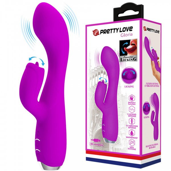 PRETTY LOVE - GLORIA Purple 12 function vibrations 6959532332254 Multifunkciós