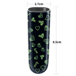 Rechargeable Glow-in-the-dark Heart Massager  6970260906746 Multifunkciós