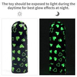 Rechargeable Glow-in-the-dark Heart Massager  6970260906746 Multifunkciós