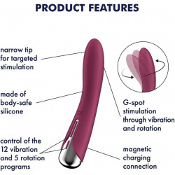 Satisfyer Spinning Vibe 1 Red 4061504048697 Multifunkciós