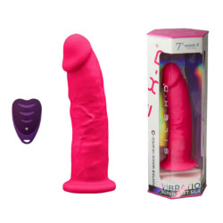 Realistic Vibrator Silexd Remote Control, 10 Vibration Modes, Silicone, USB, Pink, 17.5 cm                                                                                                            84 Multifunkciós Multifunkciós