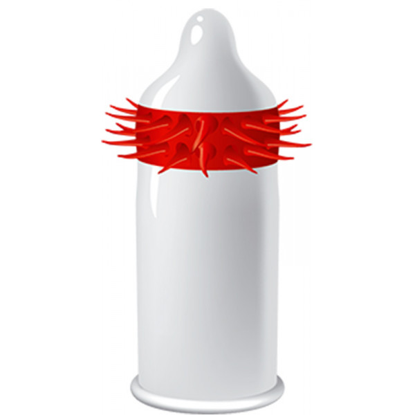 Egzo Hot Red 1pc condom toy  5094028013857 Óvszerek