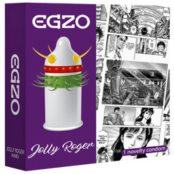 Egzo Jolly Roger - Cocky Friend condom 1pc 5065019797179 Óvszerek
