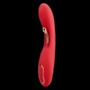 Flame G-Spot Vibrator, Super Powerful, 2 Independent Motors, 9 Vibration Modes, Silicone, USB, Red, 22.2 cm  6427885026422 Multifunkciós