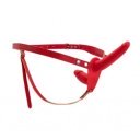 Strap-on for Women-Double Dildo-Silicone, Red 6427885026378 Felcsatolható