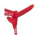 Strap-on for Women-Double Dildo-Silicone, Red 6427885026378 Felcsatolható