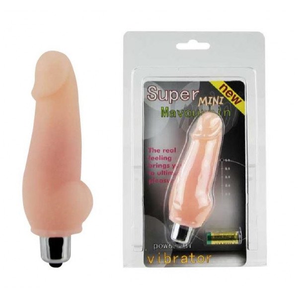Super Mini Realistic Vibrator, TPR Life-Like, Flesh, 12 cm  6959532305852 Vibrátorok