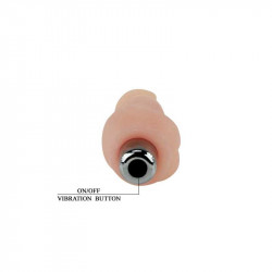 Super Mini Realistic Vibrator, TPR Life-Like, Flesh, 12 cm  6959532305852 Vibrátorok