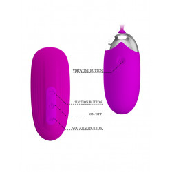 Orthus 2 in 1 Stimulator, 12+4 Stimulator Modes, Silicone, USB, Purple  6959532326604 Multifunkciós
