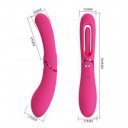 Lexie Vibrator 7 Vibration Modes, 4 Wiggling Modes, Silicone, USB Magnetic, Silicone, Pink, 20 cm 6937526503538 Multifunkciós