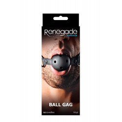 RENEGADE BONDAGE BALL GAG BLACK 657447097706 Fetish szájpecek