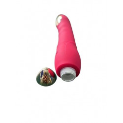 Shower Vibrator, 10 Vibration Modes, Silicone, USB, Red, 20 cm 6427885028822 Multifunkciós