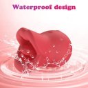 Vibrator Seductive Lips 3 in 1, Vibrating, Licking, Biting, Silicon, USB Magnetic, Rosu, 9 cm 6427885028679 Csiklóizgatók