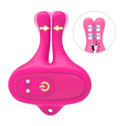 Nipple Stimulators 10 Vibration Modes, Silicone, USB Magnetic, Pink Fetish