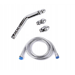 Anal Shower Set, 5 Pieces, Metal, Silver 6427885004857 Anál mosók Anál mosók