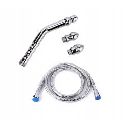 Anal Shower Set, 5 Pieces, Metal, Silver 6427885004857 Anál mosók Anál mosók