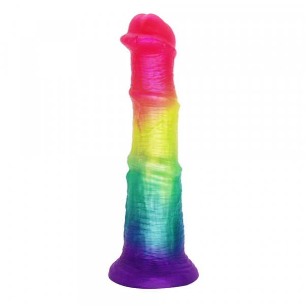 Premium Horse Dildo with Suction Cup, Liquid Silicone, Multicolor, 19.5 cm 6427885028099 Dildo