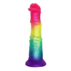 Premium Horse Dildo with Suction Cup, Liquid Silicone, Multicolor, 19.5 cm 6427885028099 Dildo Dildo