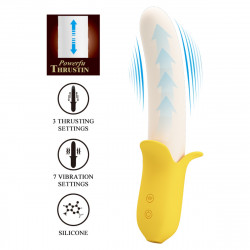 PRETTY LOVE - Banana Greek, 7 vibration functions 3 thrusting settings 6959532327205 Multifunkciós