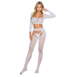 Bodystocking 2078 white  5906233083856 Cicaruha Cicaruha