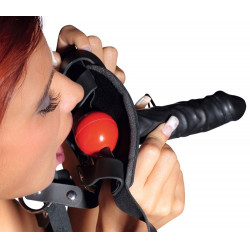 LeatherHead harness with Dildo 4024144041381 Csak személyesen megvásárolható termékek