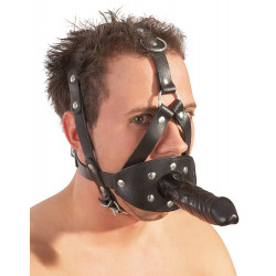 LeatherHead harness with Dildo 4024144041381 Csak személyesen megvásárolható termékek