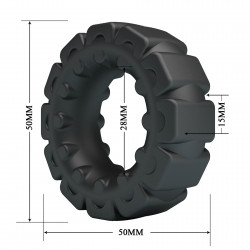 Crazy Bull Laiden Super Soft Silicone Cock Ring – Black 6959532337556 Gyűrűk