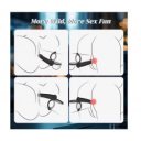 Anal Stimulator for Double Penetration, 10 Vibration Modes, Silicone, USB Magnetic, Black, 13.2 cm 6427885029867 Anál