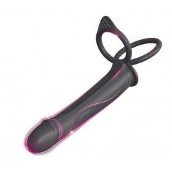 Anal Stimulator for Double Penetration, 10 Vibration Modes, Silicone, USB Magnetic, Black, 13.2 cm 6427885029867 Anál Anál