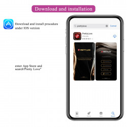 PRETTY LOVE - Doreen, 12 vibration functions 3 electric shock functions Mobile APP Long-distance Control Multifunkciós