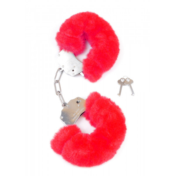 Fetish B - Series- Furry Cuffs Red  5903661804213 Bilincsek