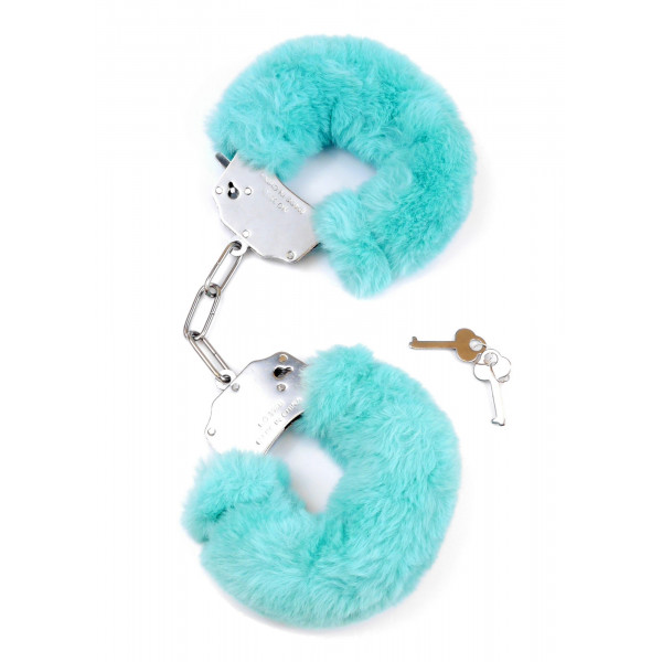 Fetish B - Series- Furry Cuffs Blue 5903661804169 Bilincsek