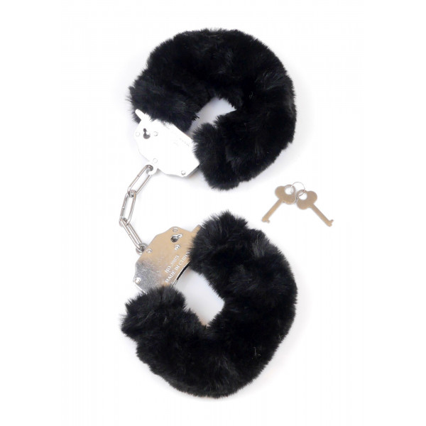 Fetish B - Series- Furry Cuffs Black 5903661804220 Bilincsek