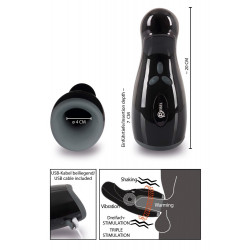 Rebel Masturbator with 3 funct 4024144604340 Multifunkciós