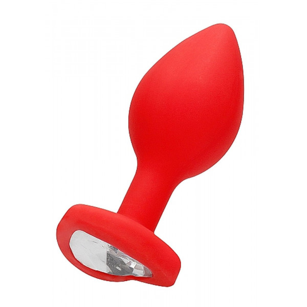 Diamond Heart Butt Plug - Regular - Red  8714273530554 Anál
