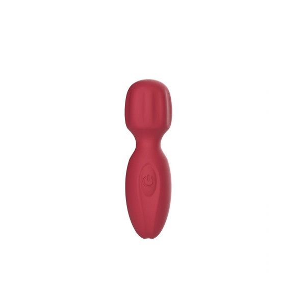 Mini Wand Thrill, 10 Vibration Modes, Liquid Silicone, Red, USB, 11 cm 6427885026026 Multifunkciós