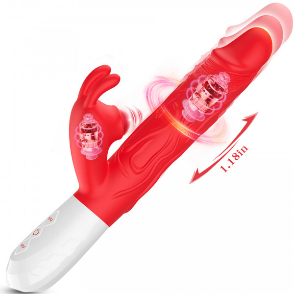 Silicone Vibrator 7 Vibration modes -10 thrusting and7 Flapping 5906233082378 Multifunkciós