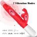 Silicone Vibrator 7 Vibration modes -10 thrusting and7 Flapping 5906233082378 Multifunkciós
