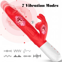 Silicone Vibrator 7 Vibration modes -10 thrusting and7 Flapping 5906233082378 Multifunkciós