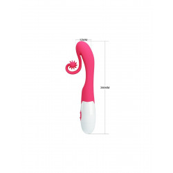 Rabbit Snail Tatianna, 10 Vibration Modes, Silicone, Pink, 20 cm 6937526503514 Multifunkciós